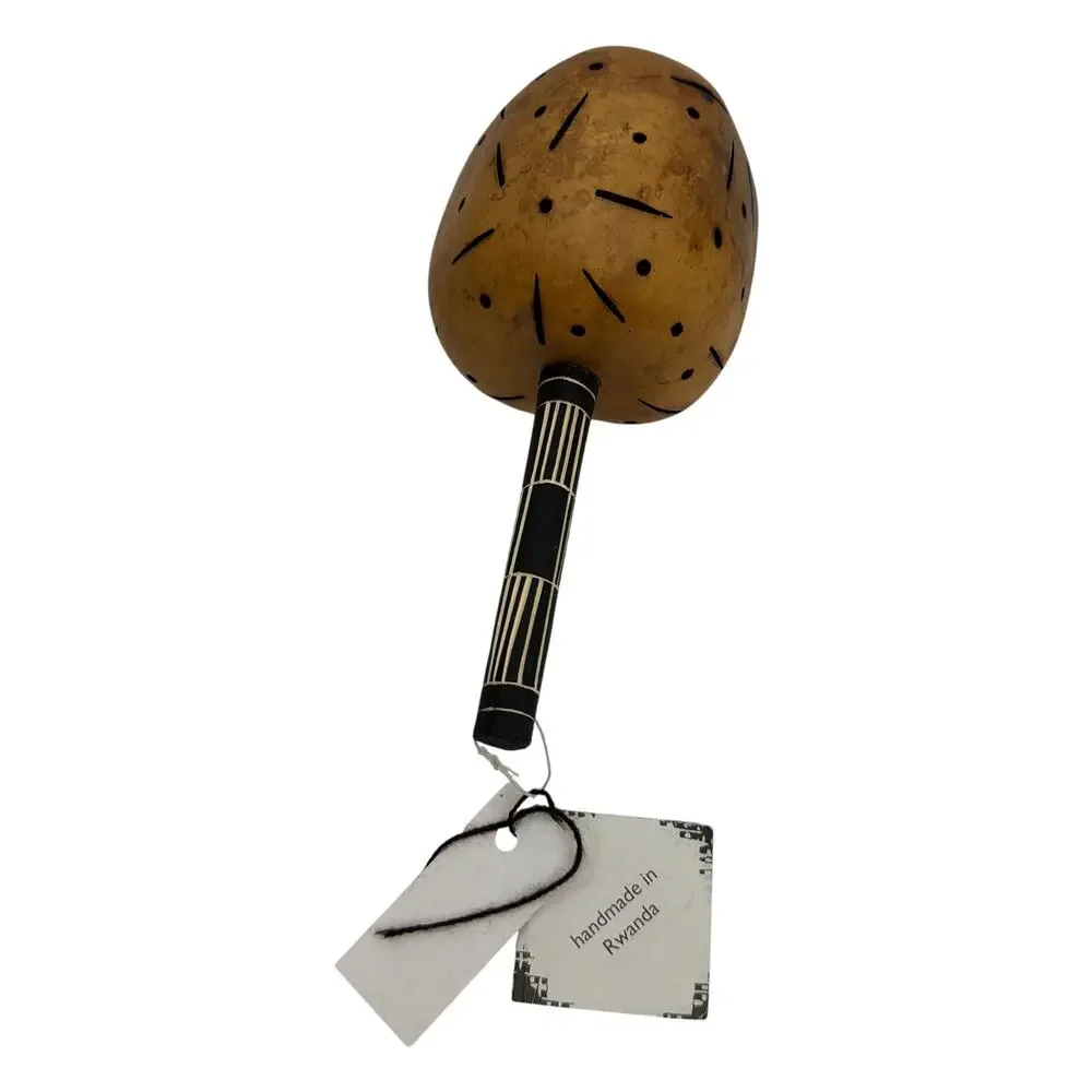 Azizi Life Handmade Rwanda Gourd Shaker Rattle Percussion Instrument - Picture 2 of 6